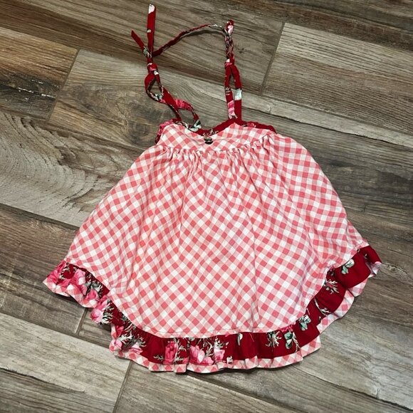 Cheeky Plum Floral & Checkered Dress - Picture 1 of 3